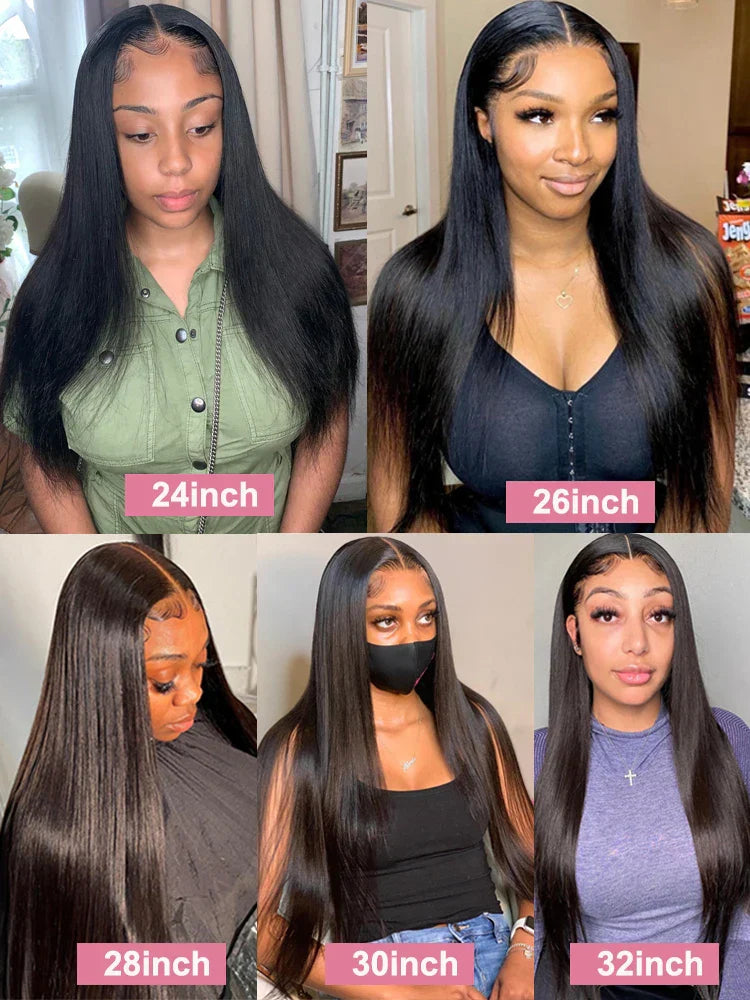 40 46 Inch 13x4 Straight Lace Front Wig