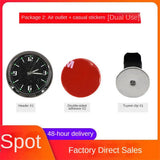 1-10PCS Luminous Mini Digital Car Clock – Quartz Timepieces