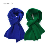 luxury cashmere knitted scarves solid color women or