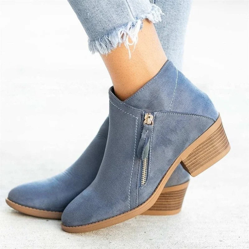 Women Booties 2023 Autumn Suede chelsea Boots Women