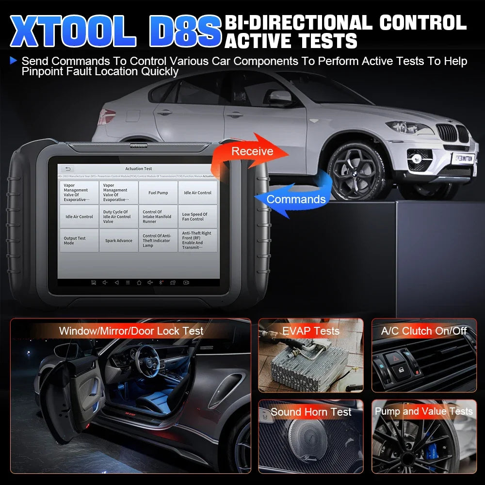 XTOOL D8S All System Car Diagnostic Tools ECU