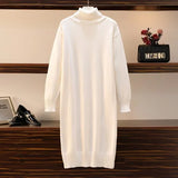 Knitted dress autumn and winter women's loose long