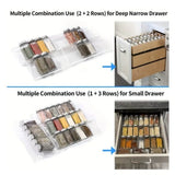 Acrylic 4 Tier Spice Drawer Organizer Rack Seasoning