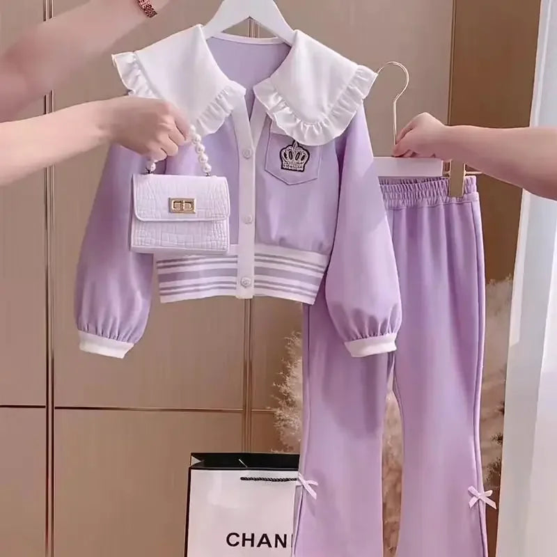Kids Spring Loungewear School Clothes for Girls Doll