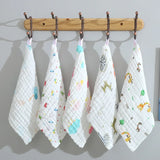 5pcs/lot Muslin 6 layers Cotton Soft Baby Towels