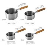 4pcs Measuring Cups Set Cake Baking Flour Measuring