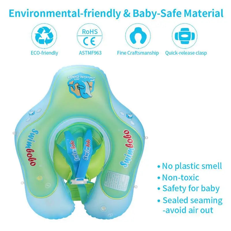 Boat Shaped Pool Float Infant Swimming Float Detachable