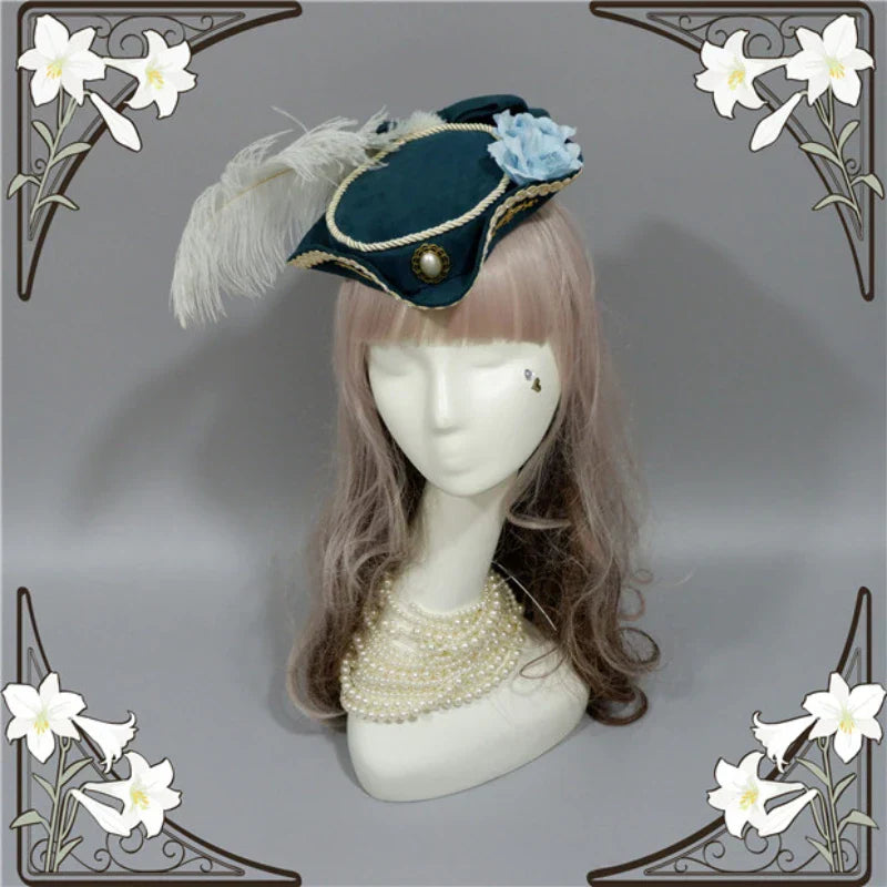 Handmade Customized Lolita Exclusive Original Palace Retro Feather