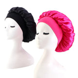 New 2 Pieces Silky Sleep Cap Women's Satin