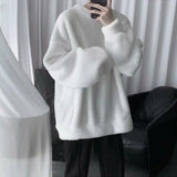 Lambswool Sweatshirts Men Fluffy Soft Warm Winter Hoodies
