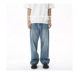 Firmranch New 2023 Men/Women Retro Blue Baggy Jeans