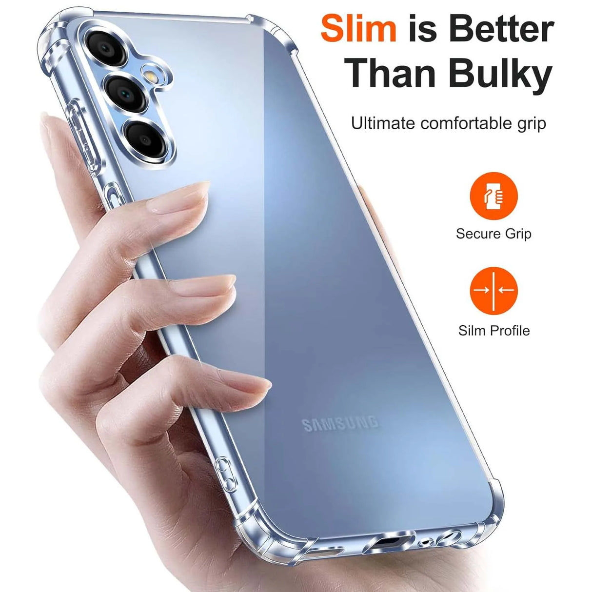 Luxury Clear Phone Case For Samsung Galaxy A15