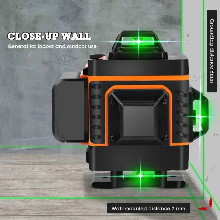 Laser Level 12/16 lines green line 3D/4D Self-Leveling