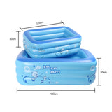 Inflatable Baby Swimming Pool Portable Rectangle Summer Water