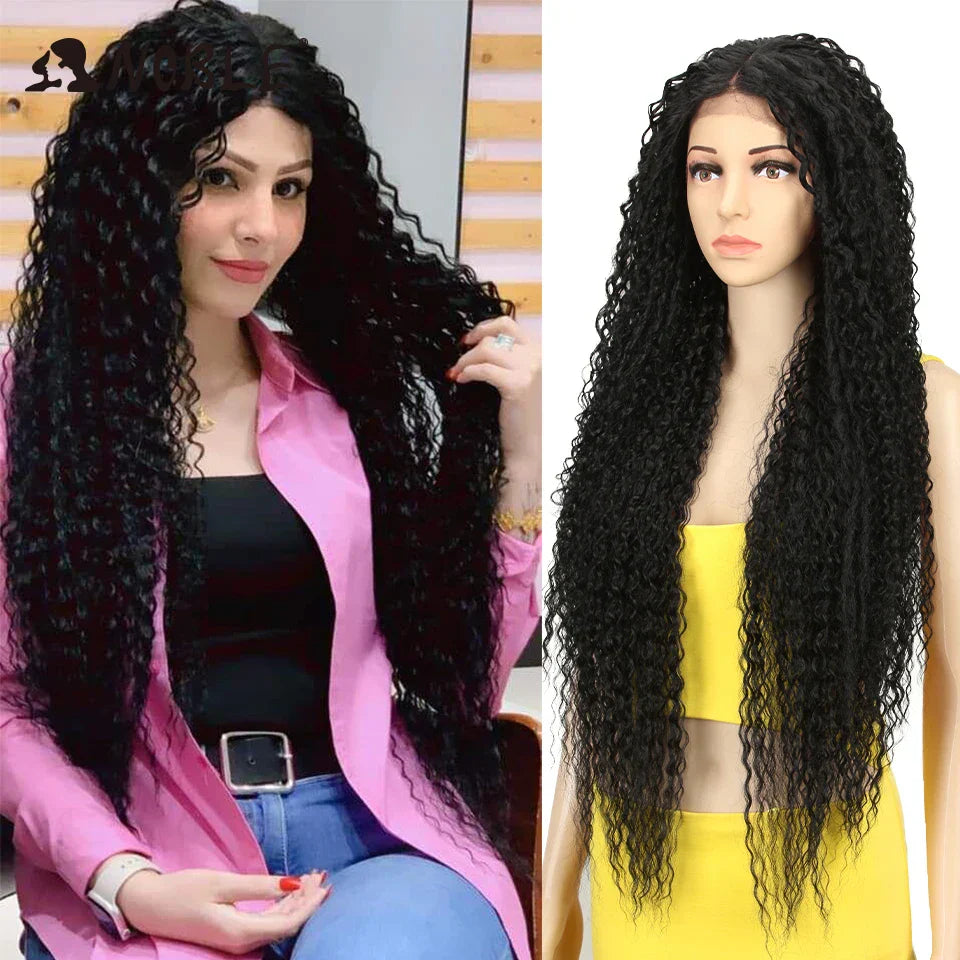 Noble Synthetic Lace Front Wig 38 Inch Long