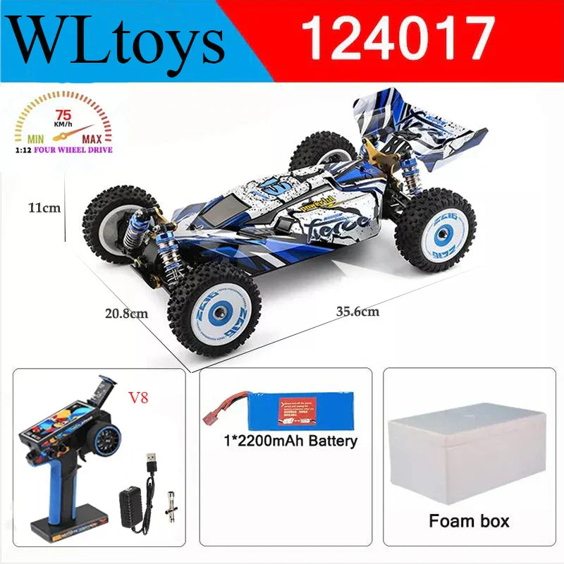 Wltoys New 124017-V8 1/12 2.4G Racing RC Cars