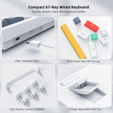 womier Hot Swappable Mechanical Keyboard Gasket Mounted Gamer