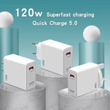 120W USB GaN Charger Quick Charge 3.0 Fast