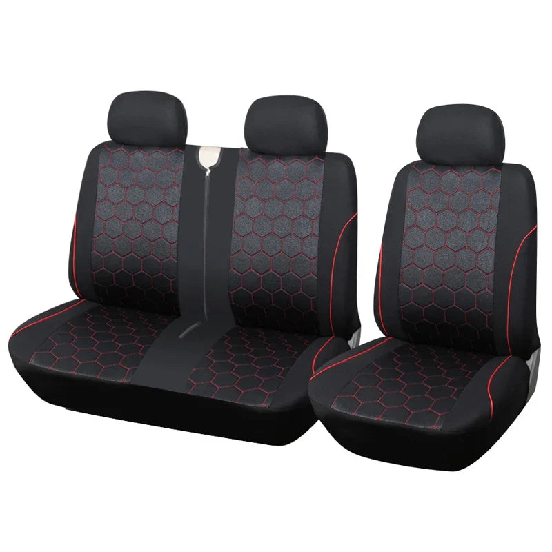 1+2 Red Seat Covers Car Seat Cover for