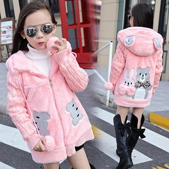 Big Size Winter Girls Jackets Keep Warm Thicken