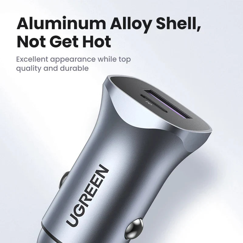 UGREEN 30W Car Charger USB Type C Fast