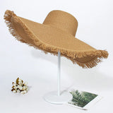 Large Eaves Beach Sunhat Woven Straw Hat Summer