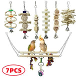 Toys Standing Bell Swing Toy Parrot Bird Combination