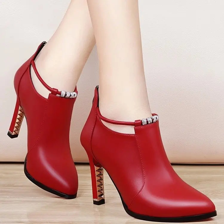 Botas Mujer2019new Winter Boots Women Shallow Round Toe