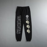 DARC Wolves Joggers Street Pants Casual Warm Oversize