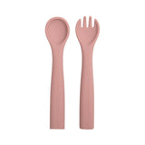 Food Grade Baby Soft Silicone Spoon Fork Set