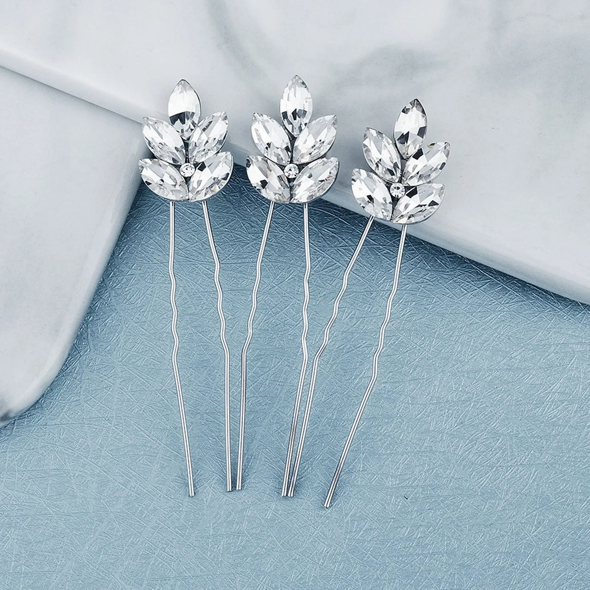 Bride Hairpins Wedding Hair Accessories Trendy Crystal U-shaped