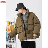 Men Jacket Winter Streetwear Parkas Thicken Warm Many