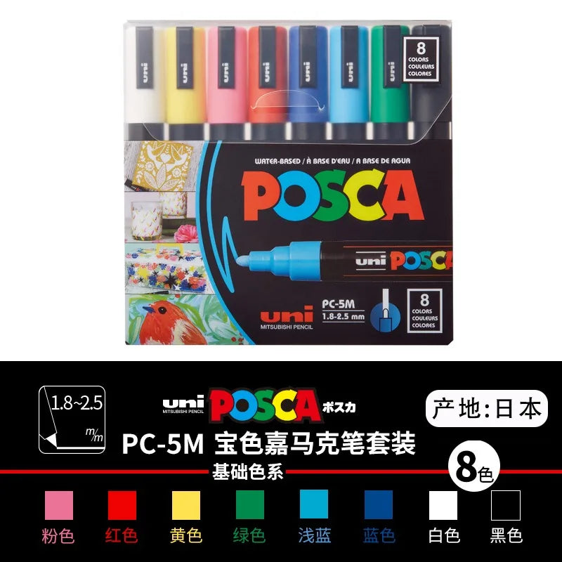 Uni Marker Pen, PC-3M Acrylic posca marcadores permanent