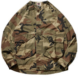 Collar-free men's fashion youth Japanese retro frock shirt