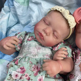 50CM Finished Reborn Baby Dolls LouLou Twins Girl