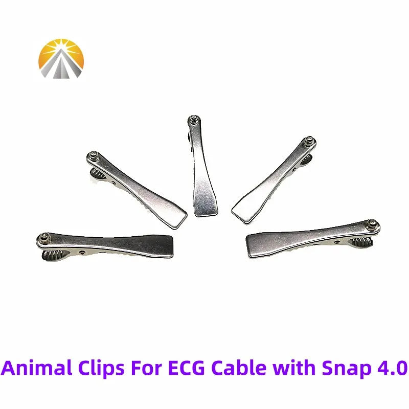 Multi-Function Veterinary ECG Clip EKG Clamp Electrodes