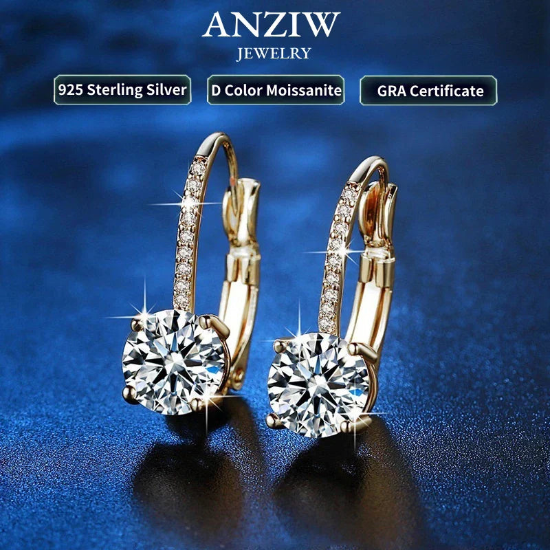 Trendy 14K Gold Plated Earrings 2023 Silver Hoops