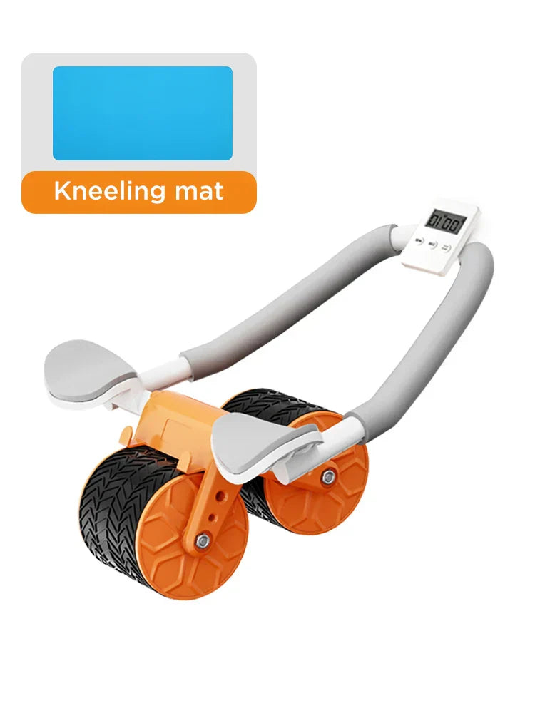 Ab Roller Wheel Automatic Rebound With Elbow Support