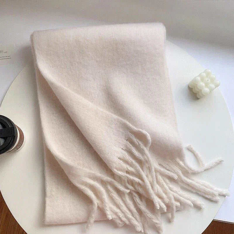 Luxury Cashmere Bright Solid Color Women Scarf Winter