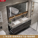 L Light Luxury Bathroom Stone Plate Integrated Bathroom