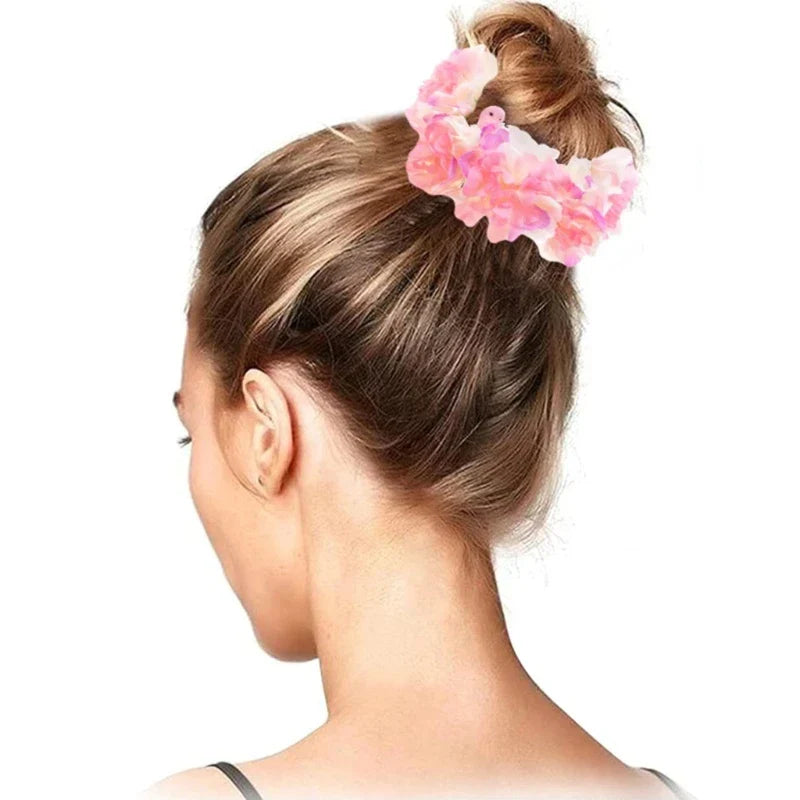 Flower Hair Tie Flower Hair Scrunchies For Women