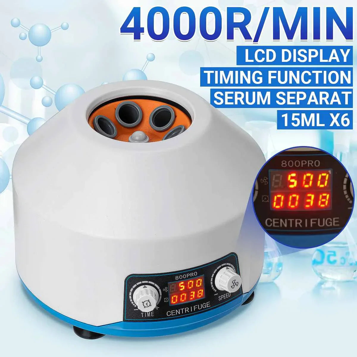 110V/220V Timing Function Electric Centrifuge Serum Separat 4000r/min