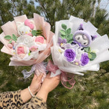 Kawaii Hello Kitty Cat Plush Dolls Rose Soap