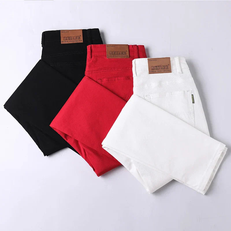 New Men's Pants Trend Temperament Casual Denim Jeans