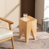 Creative Solid Wood Stool Log Pouf Sitting Stool