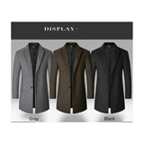 BROWON Brand Trench Coat Men Autumn and Winter