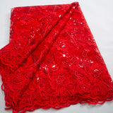 French Tulle Lace Fabric 2024 High Qulity African