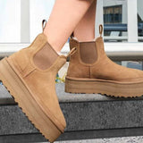 Women's Boots Plus Velvet Warm Casual Shoes One