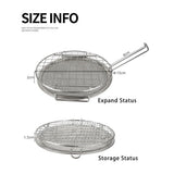 Outdoor Mini Roaster Foldable Portable Stainless Steel Multifunctional
