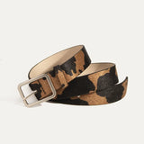 2023 Genuine Leather Women’s Belt with Gold Pin Buckle